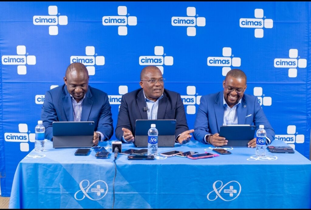 *Caption:* From Left Cimas Health Group’s Chief Information Officer, Mr Foster Akaketwa, Cimas Health Group’s Chief Executive Officer, Mr Vuli Ndlovu, and Cimas Health Group’s Chief Marketing Officer Mr Manatsa Gaka at the Cimas Healthathon 3.0 Launch Press Conference.